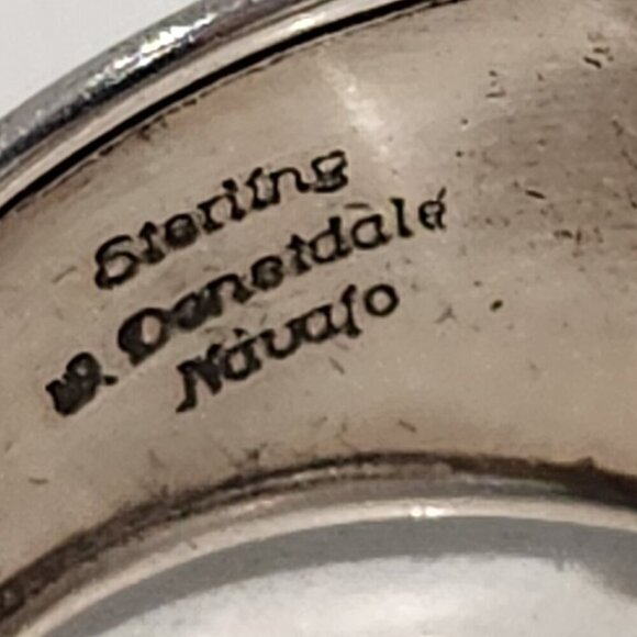 Men's Sterling Silver Turquoise Ring by Will Denetdale - Picture 4 of 6